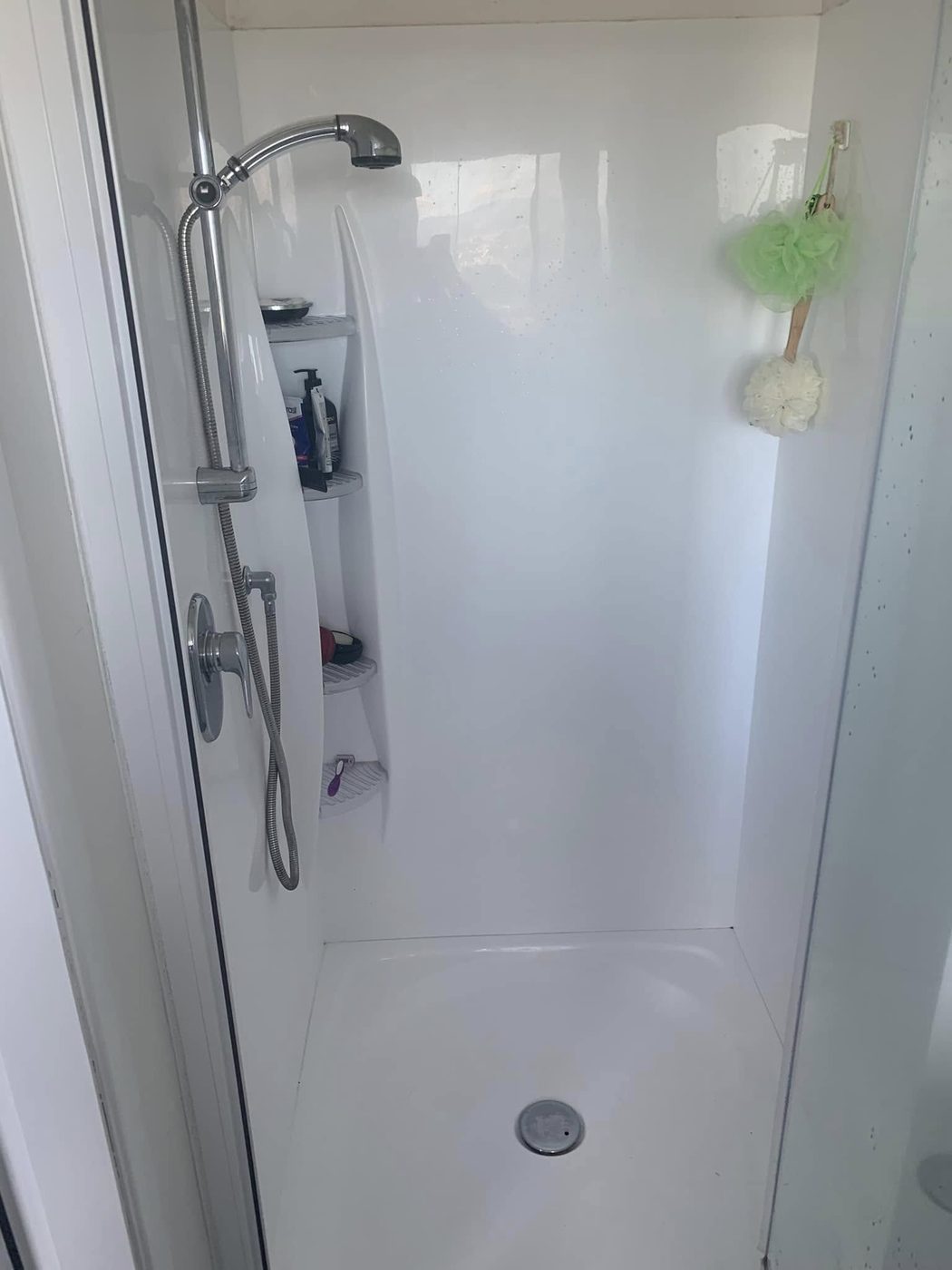 A sparkling clean shower after a reset clean